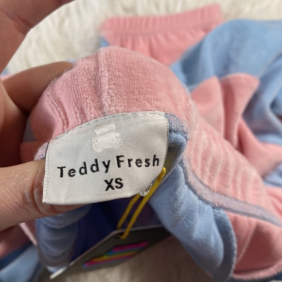 HP🍧[ Teddy Fresh ] Pastel Diamond Velour Pants - Picture 7 of 14